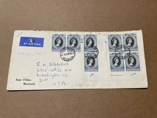 Bermuda 1953 OHMS Cover +QEII Coronation #SG#134 (8) +Multiple Use+Uncommon