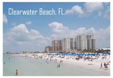 Clearwater, Florida, Gulf of America, Beach, 2" x 3" Fridge Magnet, Gift, FLC605