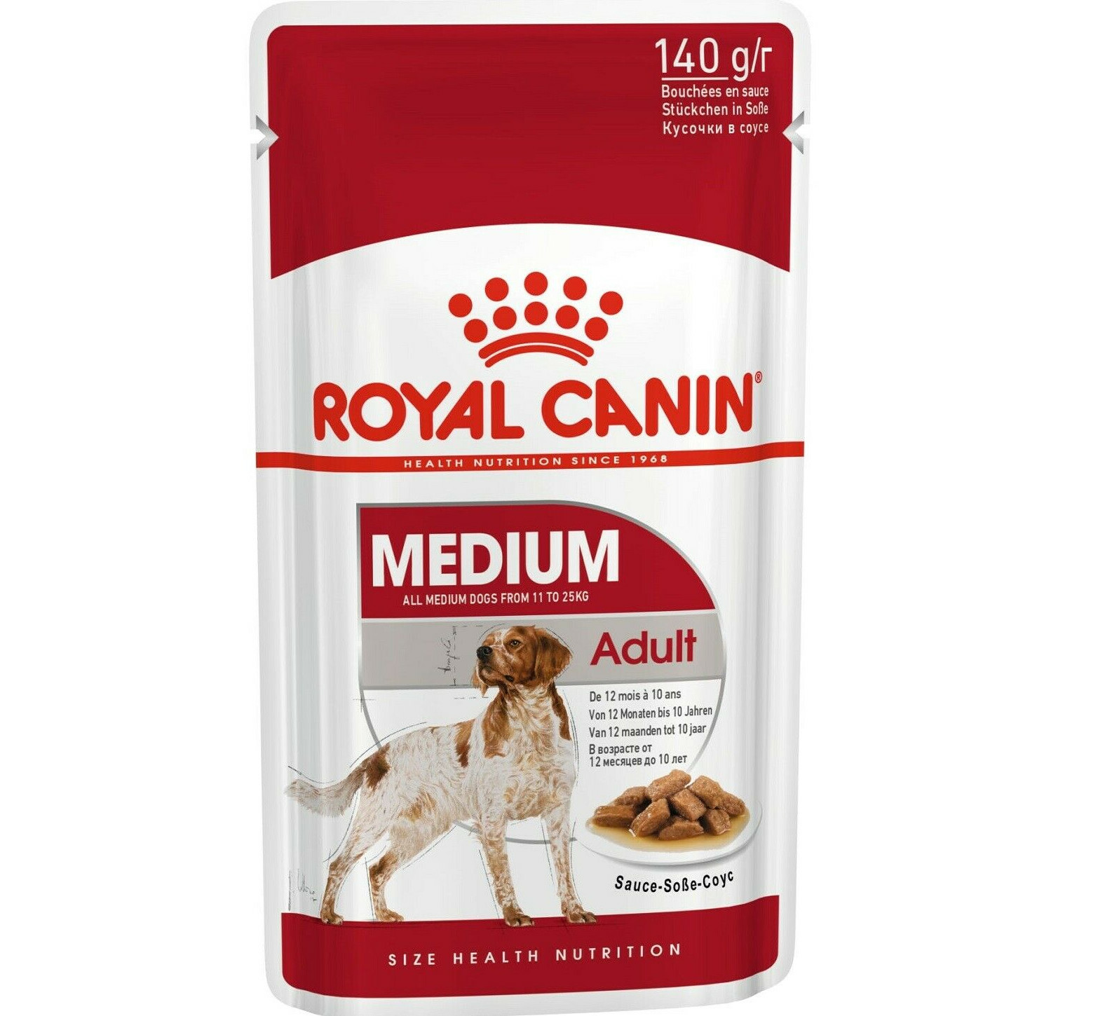 Royal Canin Size Royal Canin Medium Adult In Gravy - 10 X 140G - Image 4