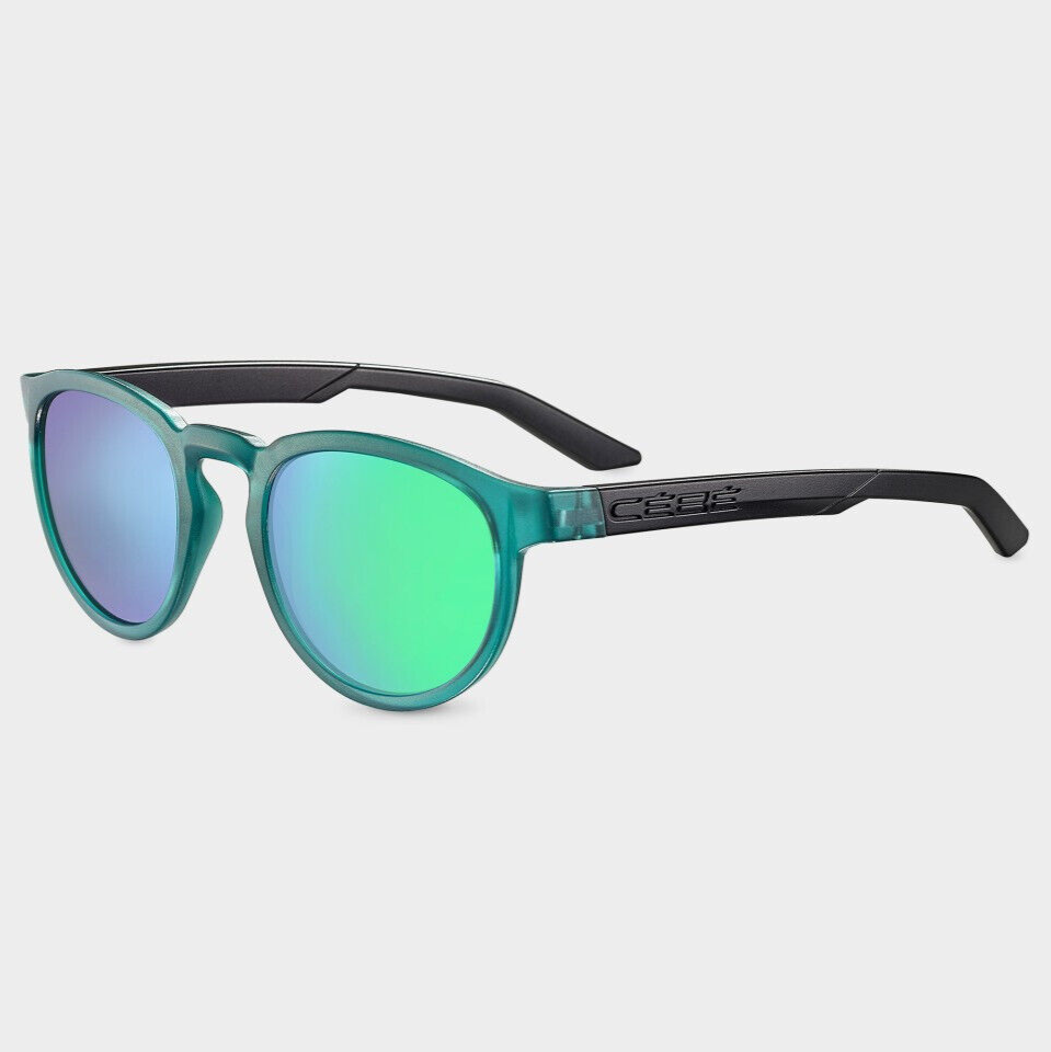 CEBE NIGHTAWK CS34907 Mens/Womens Sunglasses TEAL & MATTE BLACK / GREEN MIRROR