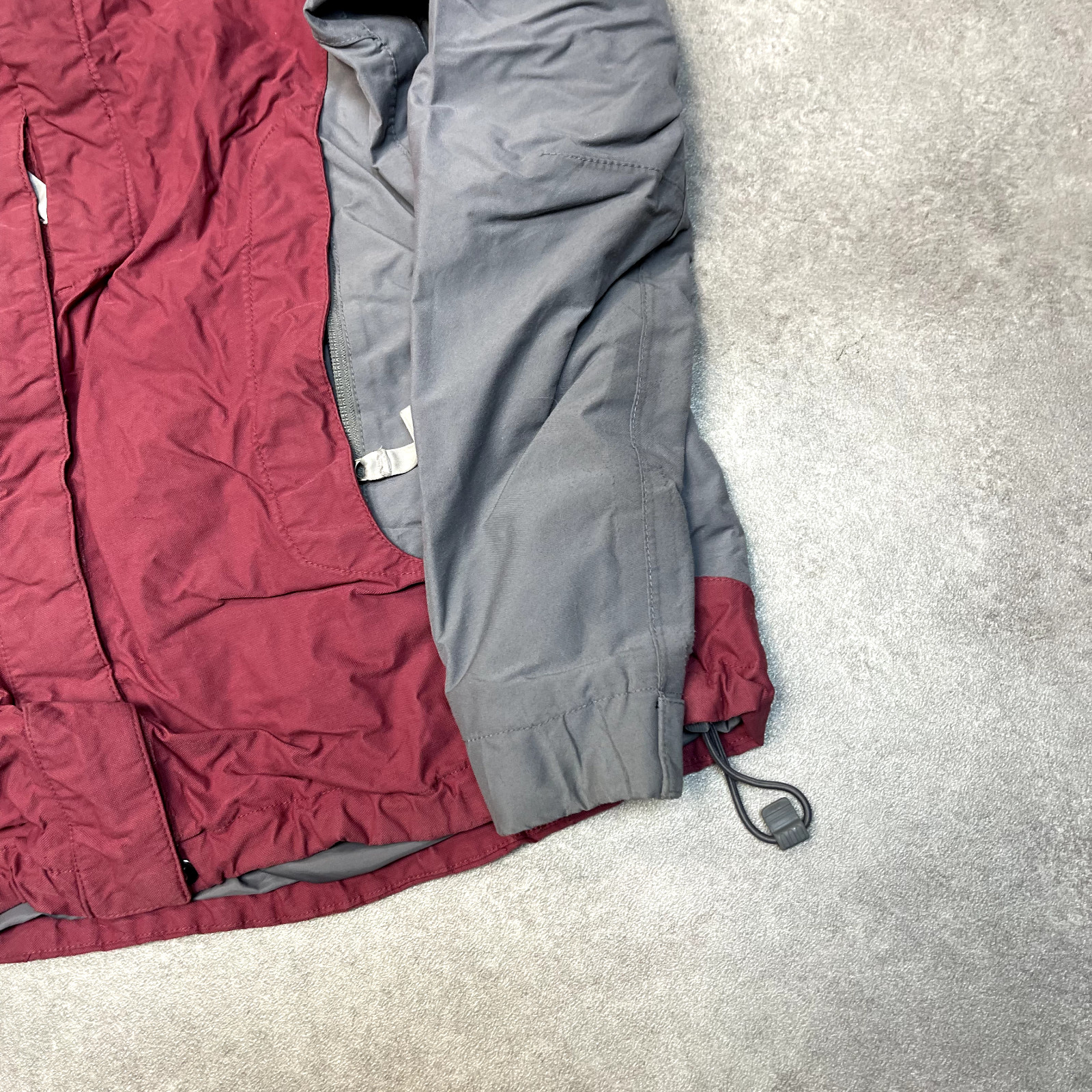 The North Face Rain Jacket Mens Medium Full Zip Hiking Rain Coat, Red image 5