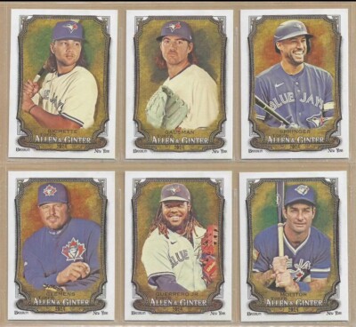 2024 Topps Allen & Ginter TORONTO BLUE JAYS Base Team Set of (6) Vladdy Clemens