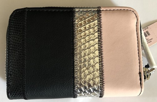 Victorias Secret Wallet Organizer The Victoria Small Wallet Black Exotic Mix - Picture 2 of 4