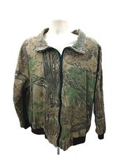 Cabela's Realtree Camo Jacket Mens Size XL GE Hunting Full Zip Light Weight