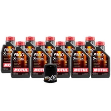 10L Motul 8100 X-MAX 0W40 Wix XP Filter Motor Oil Change Kit API SN