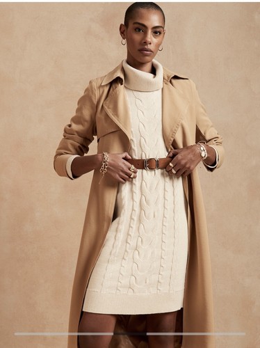 Cozy Cable Sweater Dress / Size 