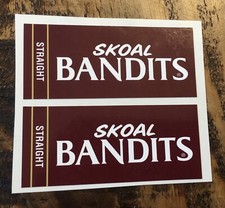 Lot 2 rares bandits skoal vendeur droit vente au détail vinyle brillant autocollant tabac