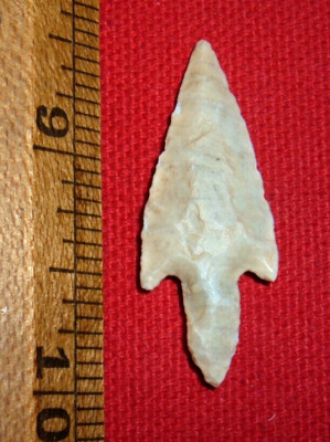 Select (1.5''+) Thin Sahara Neolithic Stemmed Point, Prehistoric African Artifact