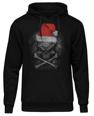 X-Mas Skull Herren Kapuzenpullover | Weihnachten Weihnachtsmann Santa Claus Xmas