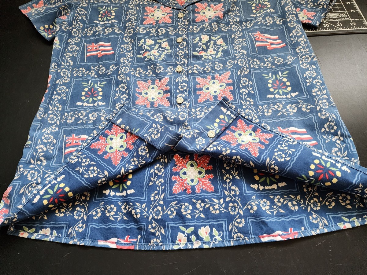 reyn spooner First Hawaiian Bank シャツ RARE Reyn Spooner First Hawaiian Bank 150 Anniversary Womens