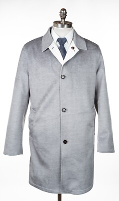 KIRED Gray Reversible Overcoat All Seasons Wool Regular Fit Jacket 40 (EU 50) M