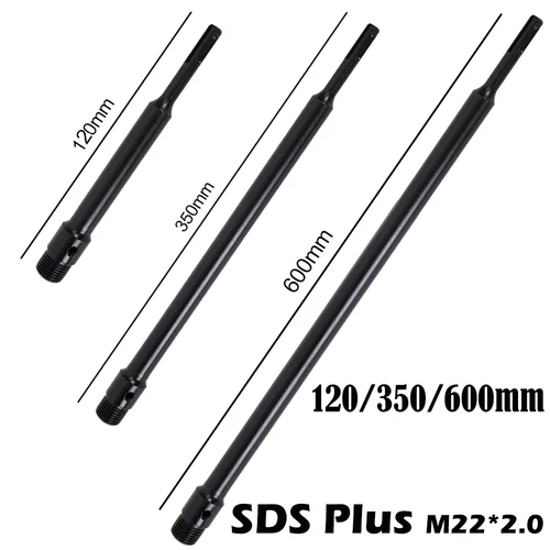 SDS Plus Verlängerung M22 für Bohrkrone 120 mm 350 mm 600 mm - Bild 1 von 45