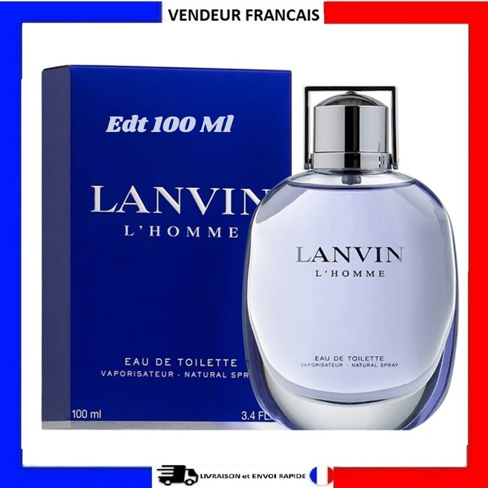 Eau de toilette Lanvin L'Homme 100ml neuf authentique parfum boisé frais