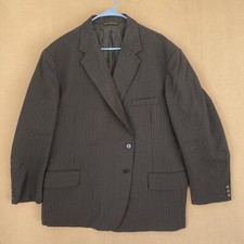 BURTON Director Men's Blazer 50S Men’s Black Stiped Sport Jacket Coat Blazer UK
