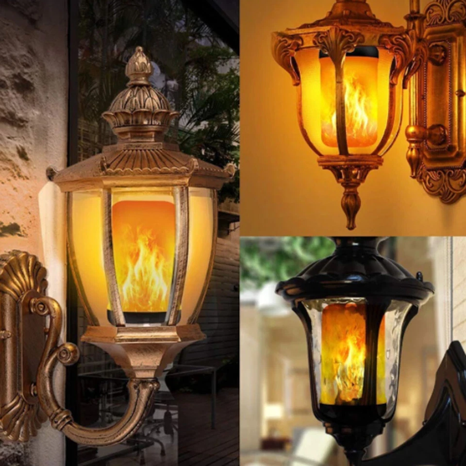 LED Flame Effect Bulb 4 Mode Flame Bulb with Gravity Sensor E26 E27 Lamp Holder - Image 4 of 4