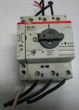ABB 4-0.63A Manual Motor Starter w/ Auxiliary Switch HK-20 Used Cut Out