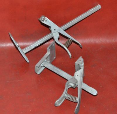 Vintage Beecroft 4 Scientific Clamp Holder Clamps Aluminum Sliding
