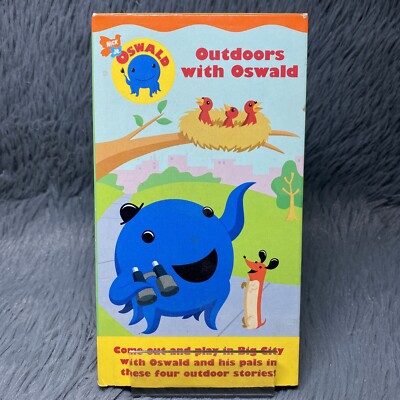 Outdoors with Oswald VHS 2003 Nick Jr Nickelodeon Video Tape Kids