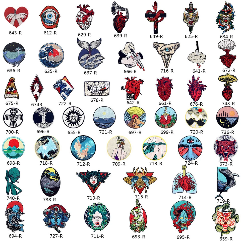 Embroidered Iron Sew On Clothing Patch transfers Badge applique Gift for Jackets - Image 2 of 4