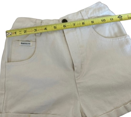 Vintage 80s Baby Guess Kids White Denim Jean Shorts Size 6Y - Picture 6 of 7