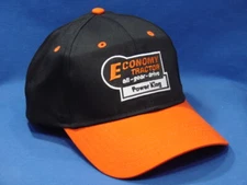 Economy Power King Tractor Hat - Orange/Black Low Crown