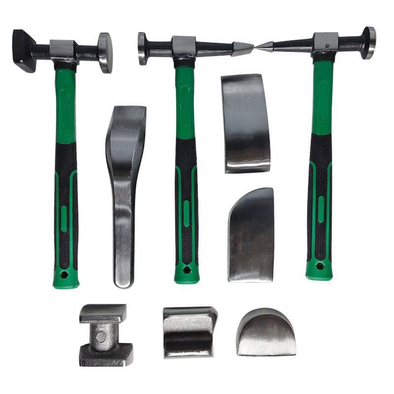 Car Body Repair for hammer Set Flat Head Concave Horn Auto Dent Removal Tools