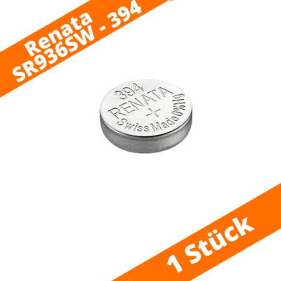 1 x Renata 394 SR936SW SR45 AG9 Knopfzelle Uhrenbatterien Silberoxid 1,55V 