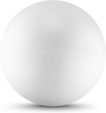 1 Stück Styroporkugel Styroporball Polystyrol-Ball weiß 30cm Durchmesser Deko