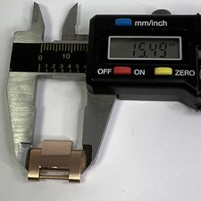 Authentic Rolex Oyster Link 18K Rose Gold 15.5mm W/ Screw Pin