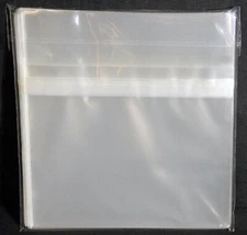Shiny CD Sleeves! Poly OPP CD Resealable-Pack of 100! Fit Standard Jewel Case!!