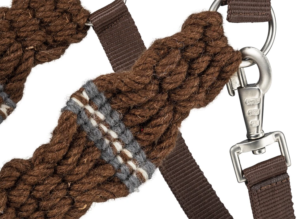 Soporte de caballo de nailon - Cuerda de lana diseño cincha banda para nariz y mejillas - 4 colores Foto 4 de 4