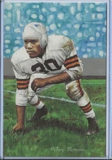 1993 Bill Willis Goal Line Art Postcard Unsigned - Series 5 Five