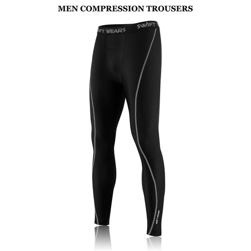 Mens Boys Thermal Compression Tights Base Layer Warm Running Gym Trouser Active - Picture 7 of 12