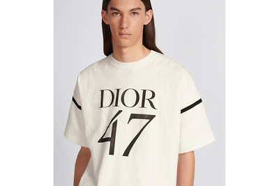 Christian Dior White Slub Cotton Oversized TShirt NEW SPRING 24