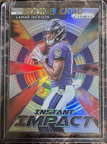 Lamar Jackson #II-12 2018 Panini Prizm Instant Impact card