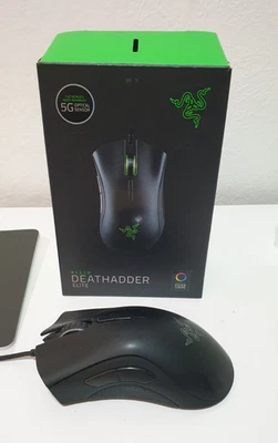 Razer DeathAdder Elite Gaming-Maus Schwarz kabelgebunden mit OVP - Bild 1 von 3