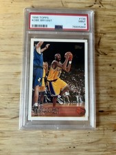 1996-97 Topps Kobe Bryant #138 Rookie Los Angeles Lakers PSA 9 Basketball Card. rookie card picture