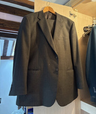 Reid & Taylor Grey Striped 2 Piece Suit 42R Has A Few Marks