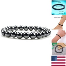 Elegant Hematite Magnetic Bracelet for Anxiety Relief - Stylish Wellness Jewelry