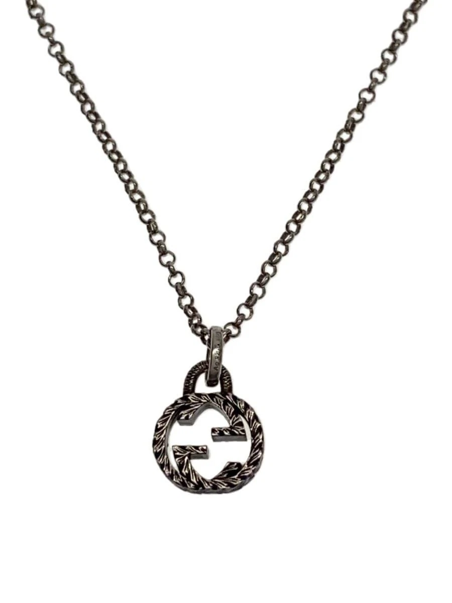 Collier GUCCI SV925 SLV avec haut homme imbriqué G 503FI 