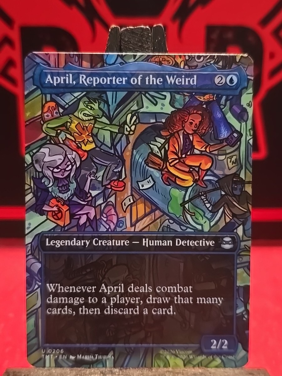 April, Reporter of the Weird 0206 Borderless Ninja Turtles TMT MTG NM Unplayed | eBay April, Reporter of the Weird 0206 Borderless Ninja Turtles TMT MTG NM Unplayed | eBay
