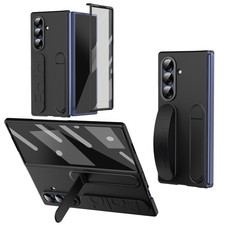 For Samsung Galaxy Z Fold 8Ultra 8 7 6 5 4 Stand Wrist Band Case W/ Screen Film