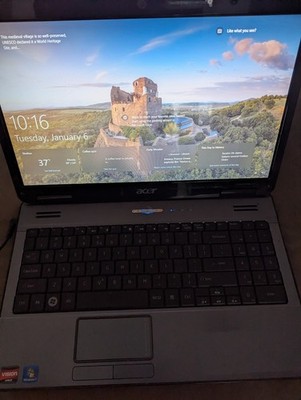 ACER ASPIRE 5517 AMD ATHLON X2 1.6GHz - 4GB RAM - HDD 320GB Windows 10 Pro
