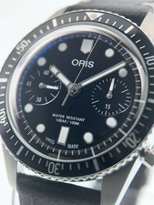 Oris Divers Chrono Stainless Steel Black Dial 40mm Automatic Men's Watch 7791 2