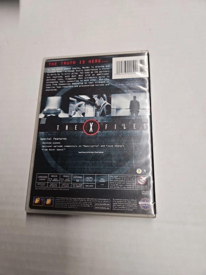 The X-Files: the Complete Third Season (DVD, 1995) Foto 2 de 4