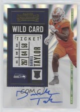 2020 Panini Contenders Rookie Wild Card Ticket Darrell Taylor #274 Auto 02ti