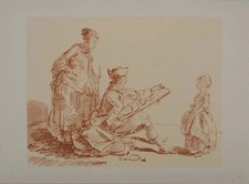 Hubert Robert: First Portrait, Gravure