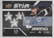 2022-23 Upper Deck Credentials 3rd Star of the Night 74/99 Kevin Fiala Auto 01ks