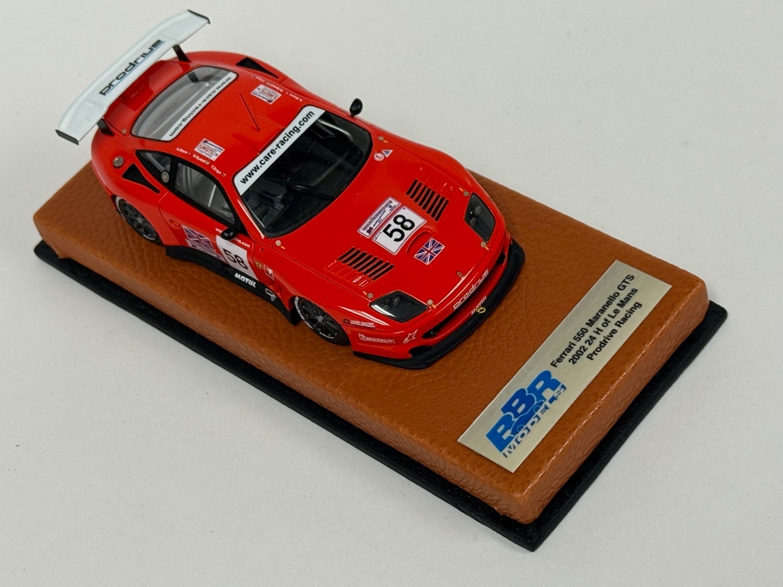 1/43 BBR Ferrari 550 Maranello GTS 2002 Le Mans Prodrive Leather Base   ABG452