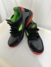Nike Hombre Air Flight Huarache Bajo Negro Verde Rojo Talla 13